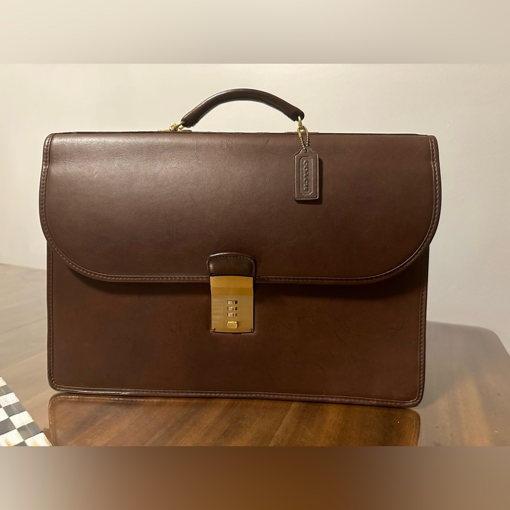 Vintage leather briefcase